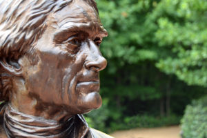 Jefferson Statue at Monticello What would he think about modular elevators innovation.