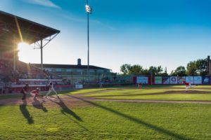 Baseball game demonstrates a different kind of teamwork.