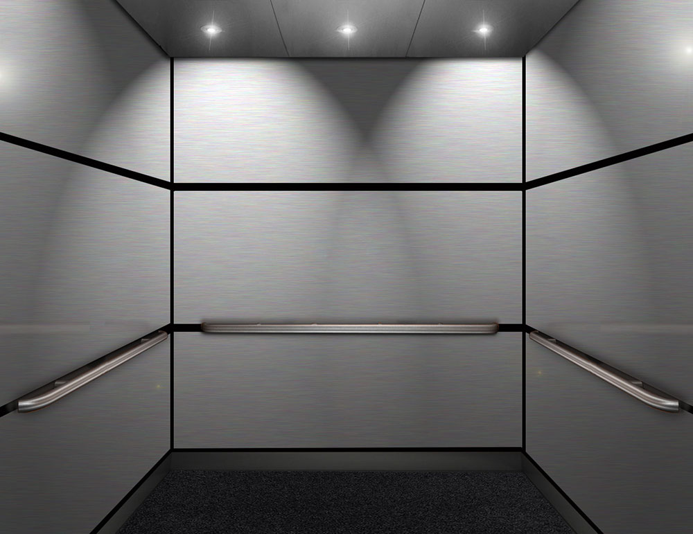 elevator interior horizontal panel walls