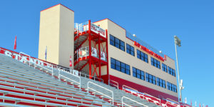 Phoenix Manufactures Touchdown Ray Skillman Stadium modular elevator installed in a week.