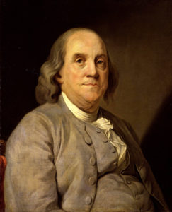 Elevator ignorance. Benjamin Franklin - We are all born ignorant, but one must work hard to remain stupid.